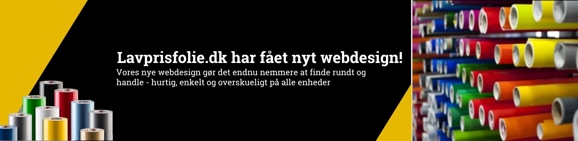 Lavprisfolie.dk hat fået nyt webdesign