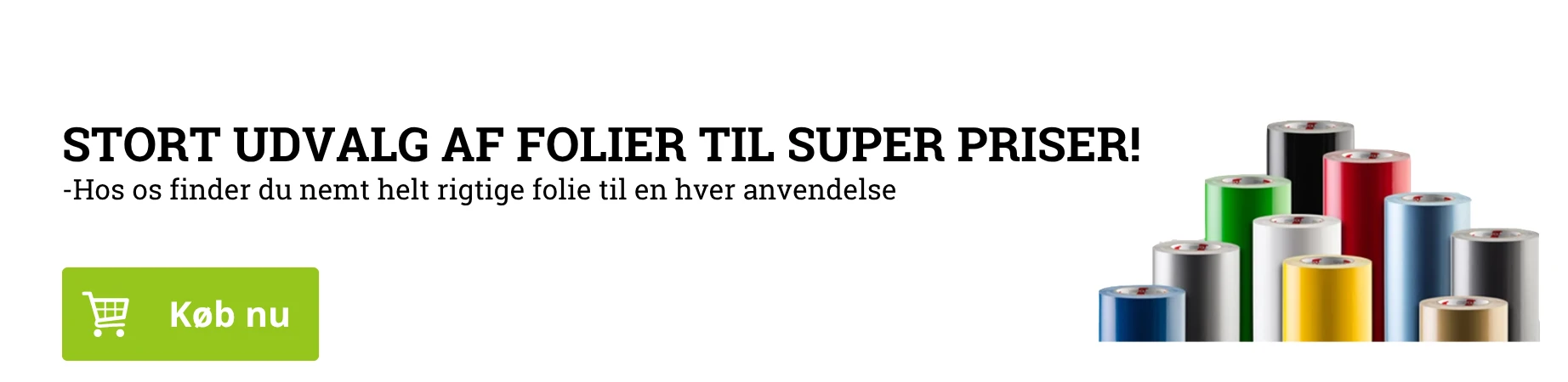 Stort udvalg af folier til super priser - Lavprisfolie.dk