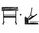 Skiltepakke med varmepresser og skæreplotter Start pakke med Standard varmepresser og Redsail Skæreplotter 70 cm